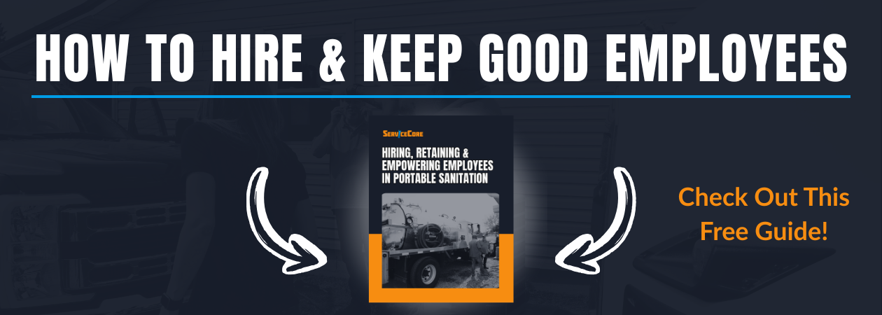 how to hire and keep employees in portable sanitation