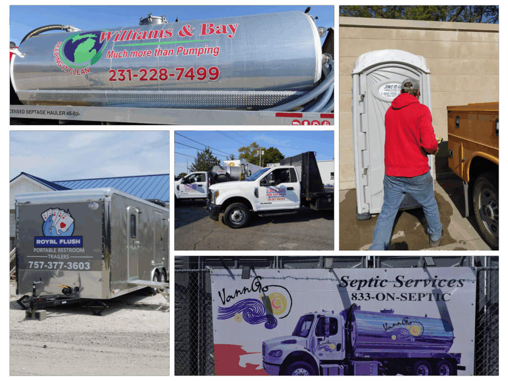 portable sanitation advertising examples